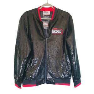 Formula 1 LVGP 2023 Sequin Bomber Jacket Black/Red Size Small NWT